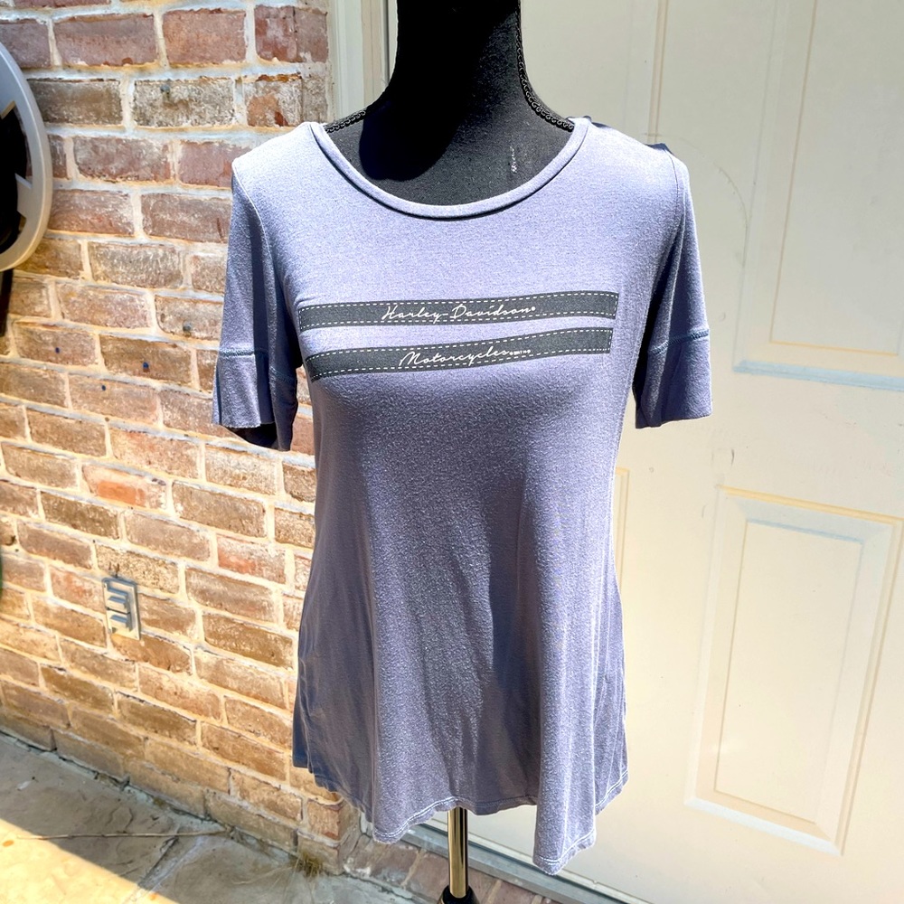 Harley-Davidson, Gray, Short Sleeve, Shirt, Size M